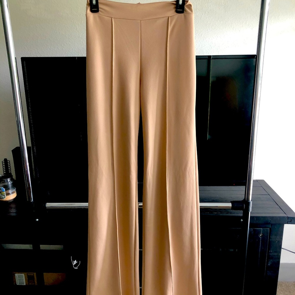 Tan Straight Leg Pants